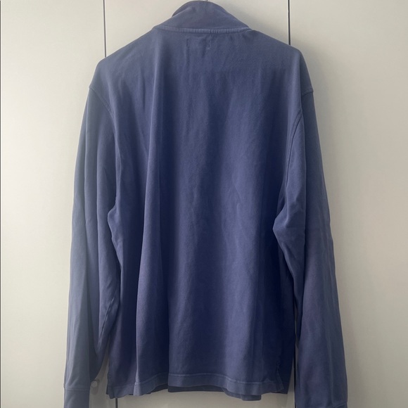 Brooks Brothers Men's Zip-Up Sweater in Blue - Picture 3 of 3